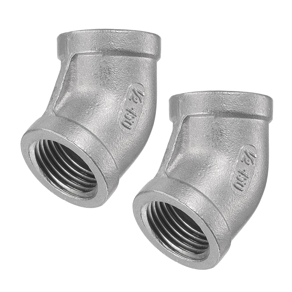 Stainless Steel Threaded Elbow 45° / 90°